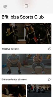 Clases virtuales APP Bfit Ibiza Sports Club